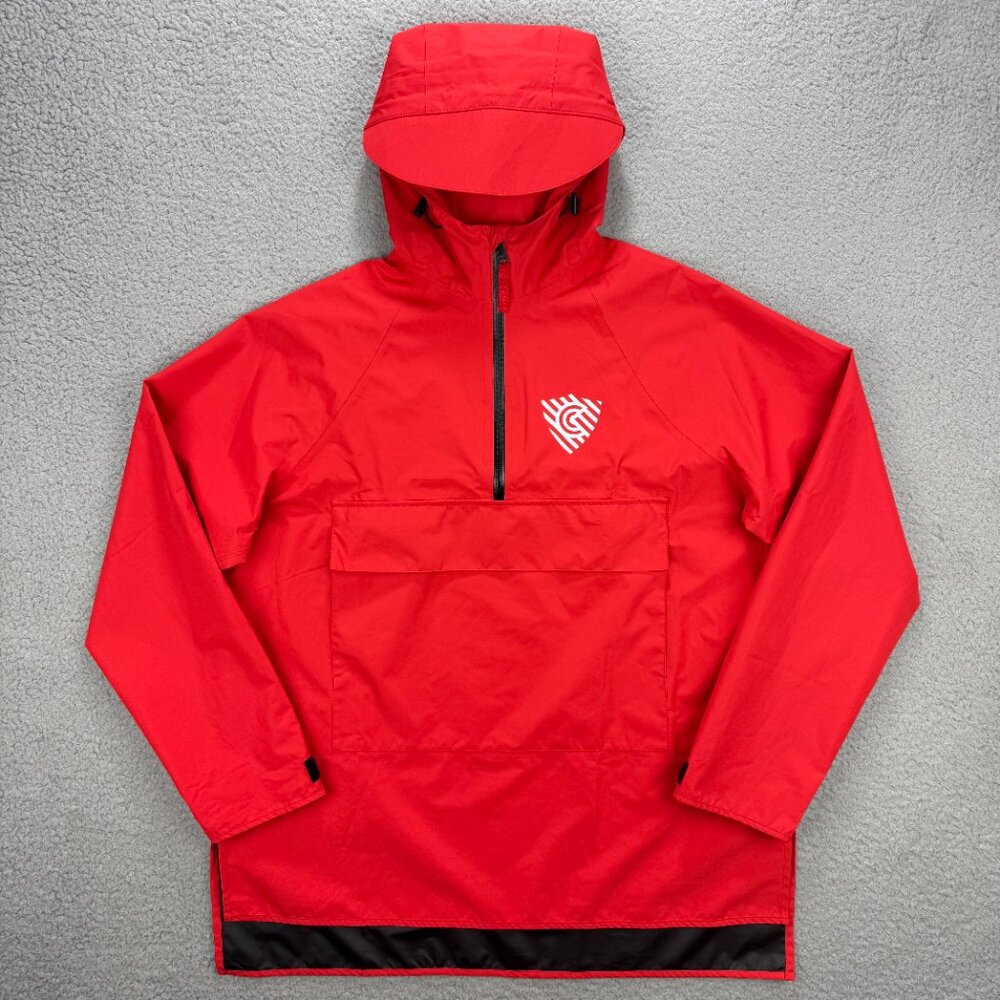 Cleverhood Jacket Mens Small Red Orange Rover Anorak Rain Rainwear Windbreaker 1